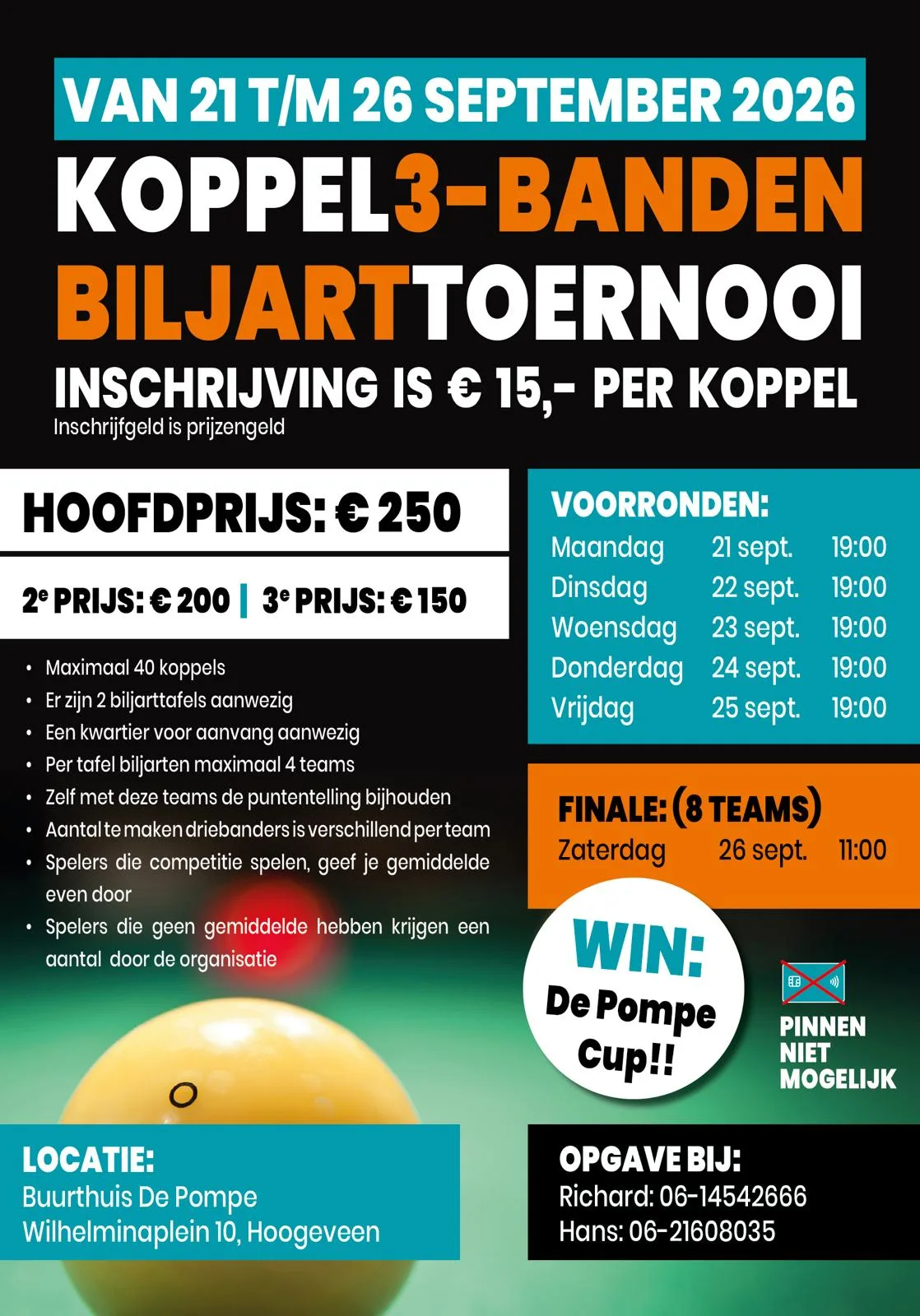 Affiche van De Pompe Cup